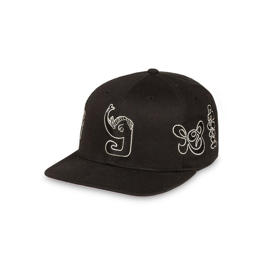 GRIMEY TUSKER TEMPLE SNAPBACK CAP - BLACK | FW23