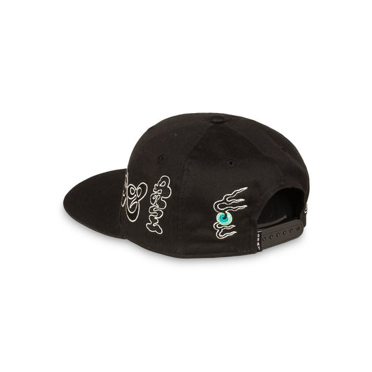 GRIMEY TUSKER TEMPLE SNAPBACK CAP - BLACK | FW23