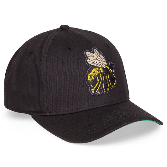 Grimey "HIVE RAW HONEY" Curved Visor Snapback Cap - Black | Fall 22
