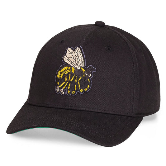 Grimey "HIVE RAW HONEY" Curved Visor Snapback Cap - Black | Fall 22