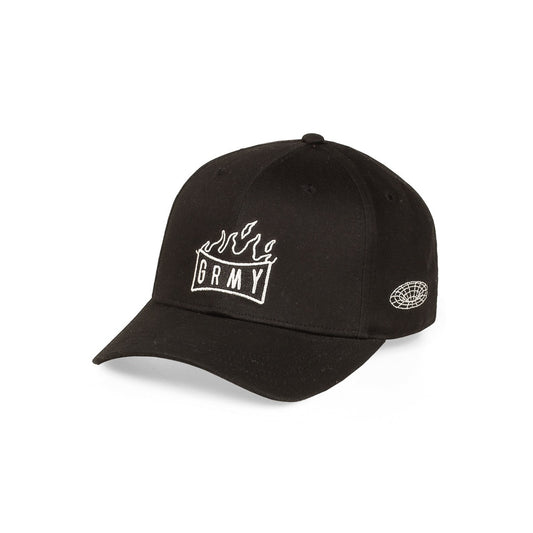 GRIMEY BACK AT YOU CURVED VISOR SNAPBACK CAP - BLACK | FW23