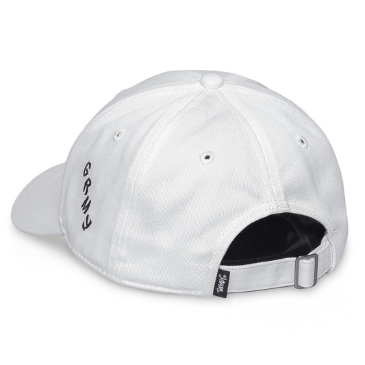 Grimey "Destroy All Fear" Curved Visor Cap - White | Fall 21