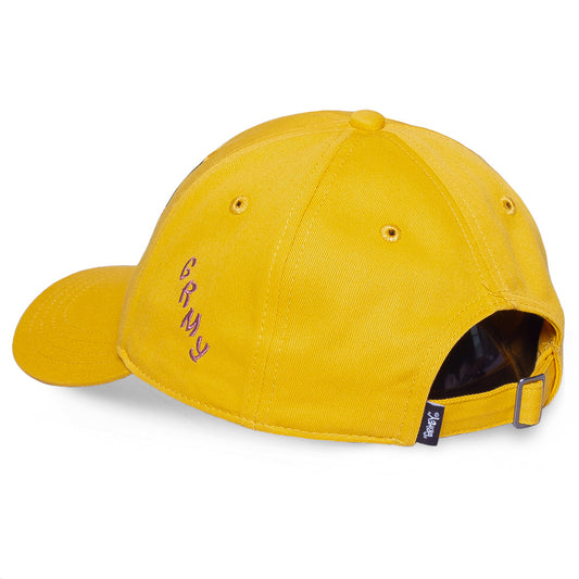 Grimey "Destroy All Fear" Curved Visor Cap - Yellow | Fall 21