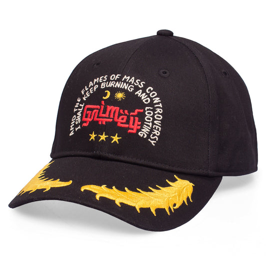 Grimey "Glorified" Curved Visor Cap - Black | Spring 22