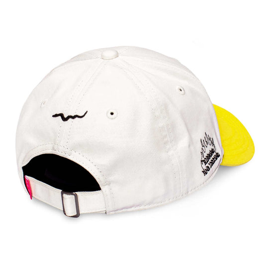 Grimey "Trespass" Curved Visor Cap - White | Summer 22