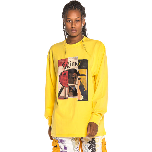 Grimey Alienation Langarm FW19 Gelbes Unisex-T-Shirt