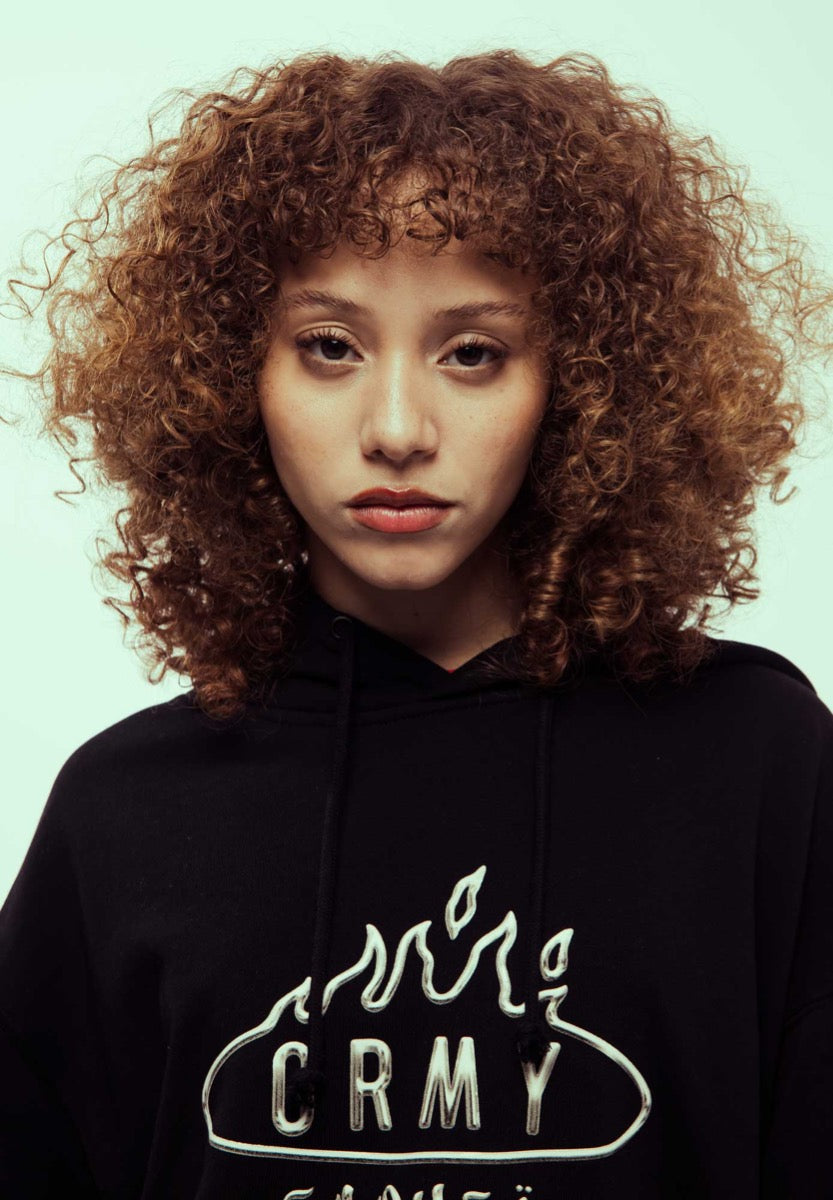 Sudadera GRIMEY BURN IN FLAMES VINTAGE HOODIE BLACK | SS24 Sudadera GRIMEY BURN IN FLAMES VINTAGE HOODIE BLACK | SS24