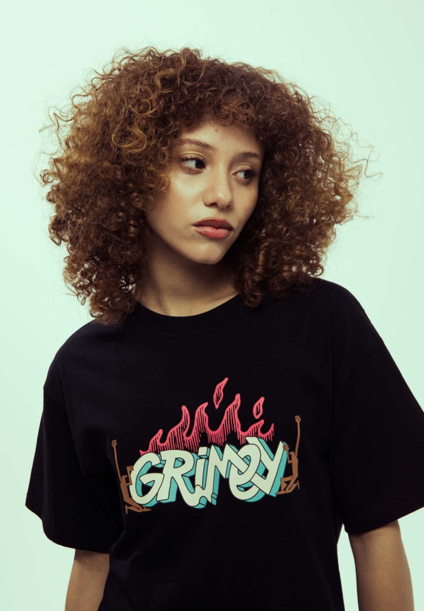 T-Shirt GRIMEY JURASSIC PROUD REGULAR TEE SCHWARZ | SS24