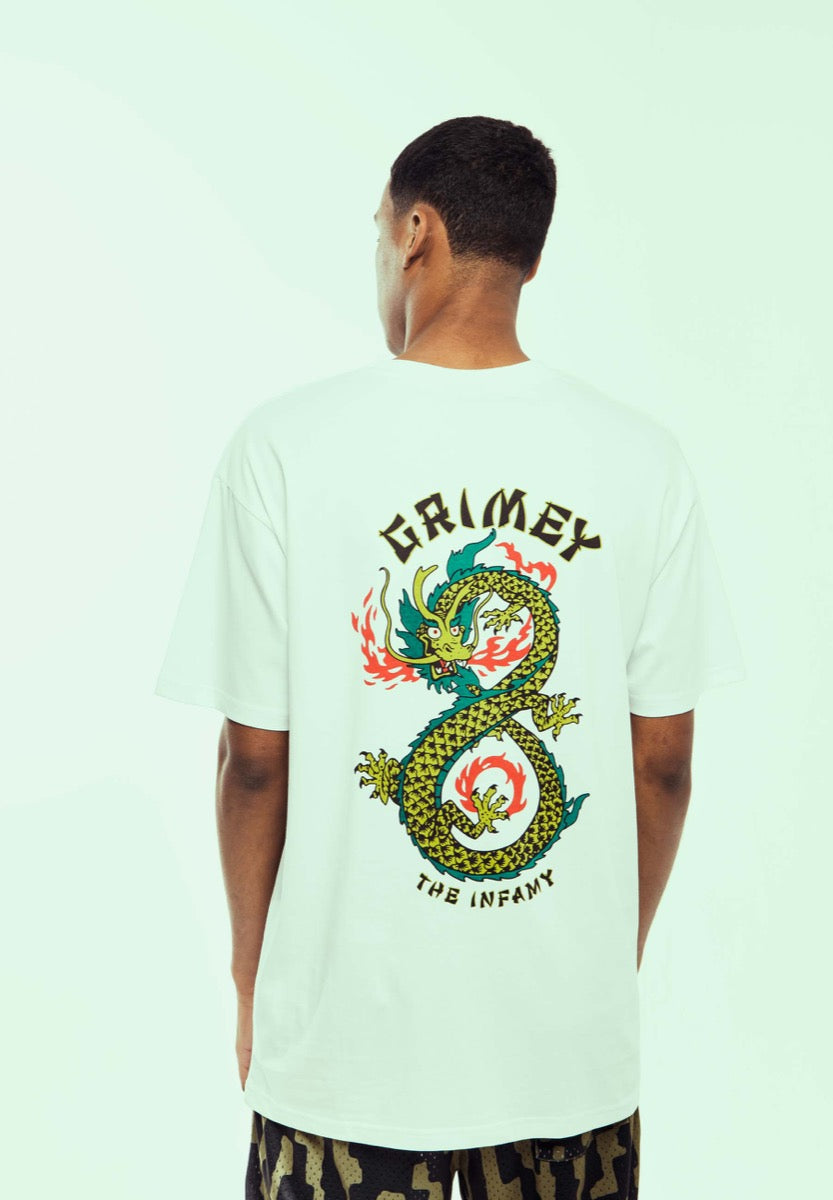 camiseta GRIMEY THE LUCKY DRAGON REGULAR TEE WHITE | SS24