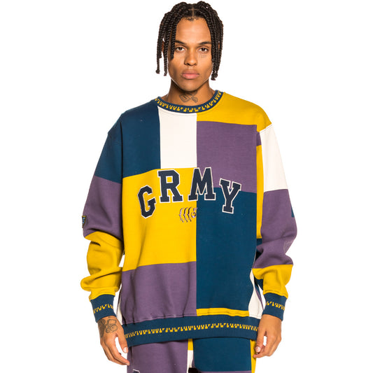 Sudadera Grimey "Singgang Junction All Over Print" Crewneck - Navy | Fall 21