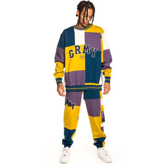 Sudadera Grimey "Singgang Junction All Over Print" Crewneck - Navy | Fall 21
