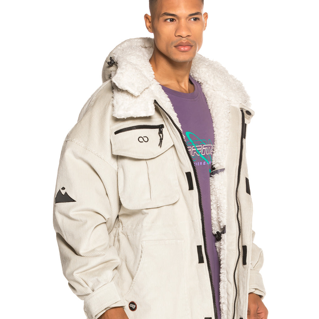 Grimey Sighting in Vostok Parka FW19 White
