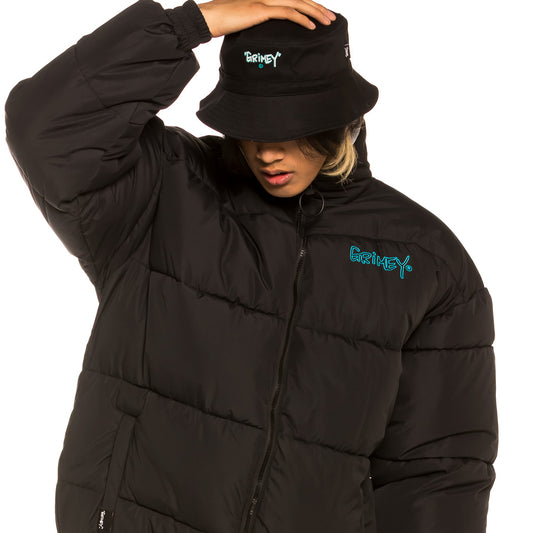 Grimey "Gem Cutting" Reversible Puffy Jacket - Black | Fall 21
