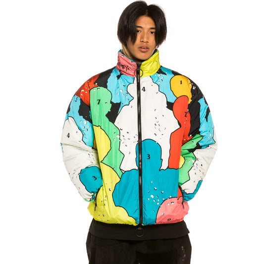 Grimey "Gem Cutting" Reversible Puffy Jacket - Blue | Fall 21