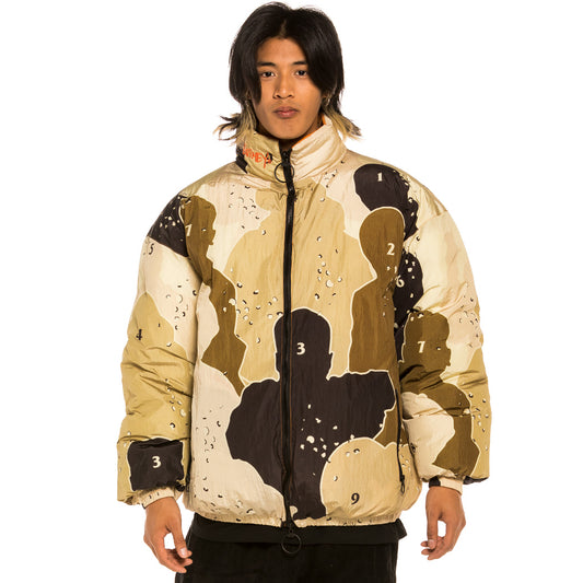 Grimey "Gem Cutting" Reversible Puffy Jacket - Brick | Fall 21