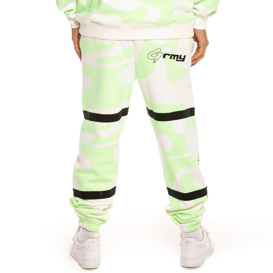 Pantalón Grimey Looter Cult Neon Sweatpants FW19 White