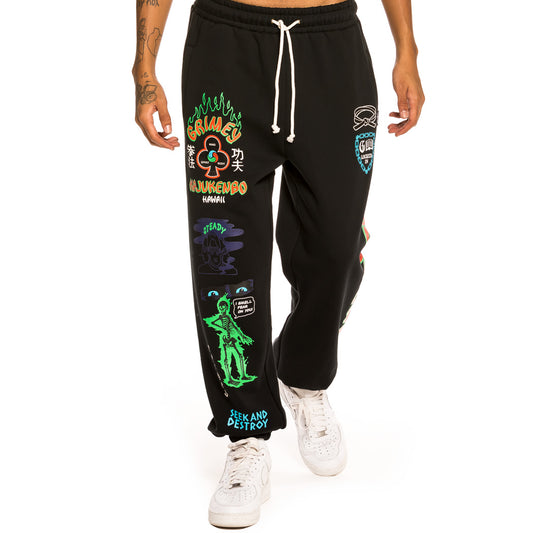 Pantalón Grimey "Destroy All Fear" Sweatpants - Black | Fall 21