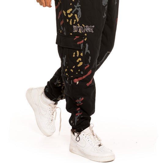 Pantalón Grimey "Jazz Thing" Padded All Over Print Sweatpants - Black | Fall 21