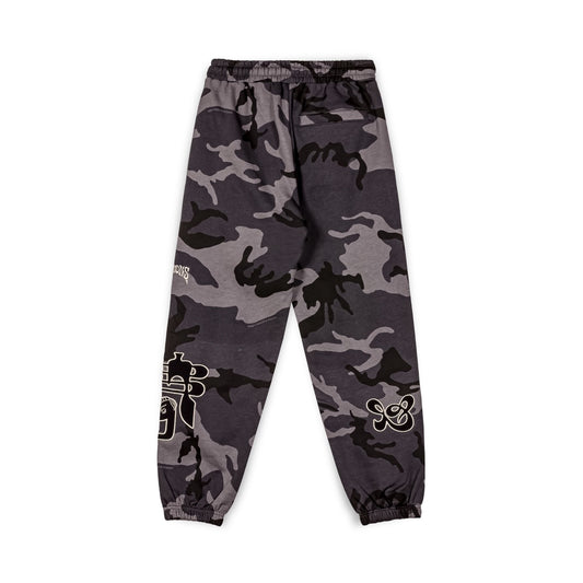 PANALÓN CHANDAL GRIMEY ALL OVER PRINT TUSKER TEMPLE - BLACK | FW23