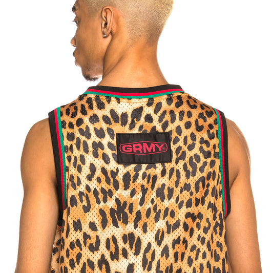 Grimey Yanga Mesh Tee SS20 Leoparden-Tanktop