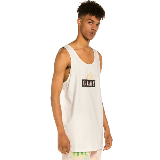 Camiseta de Tirantes Grimey "Trespass" - White | Summer 22