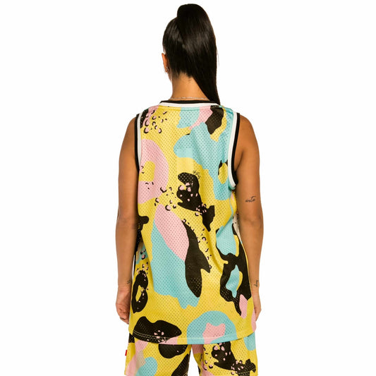 Grimey „Trespass“ Mesh-Tanktop mit Allover-Print – Camouflage | Sommer 22