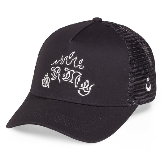 GORRA TRUCKER GRIMEY FIRE ROUTE - BLACK | Spring 23