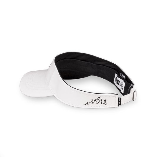GRIMEY CLOVEN TONGUES VISOR CAP - WHITE | Summer 23