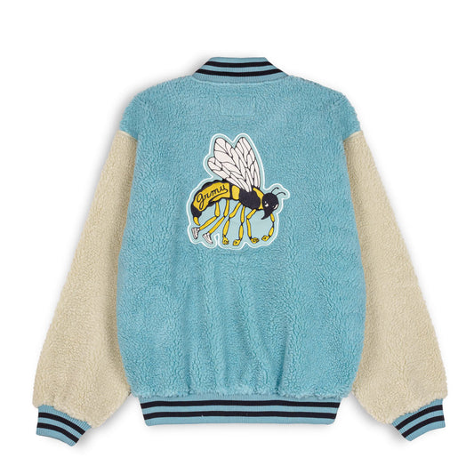 Grimey „HIVE“ Sherpa-Sweatshirt mit Knöpfen – zweifarbig | Herbst 22