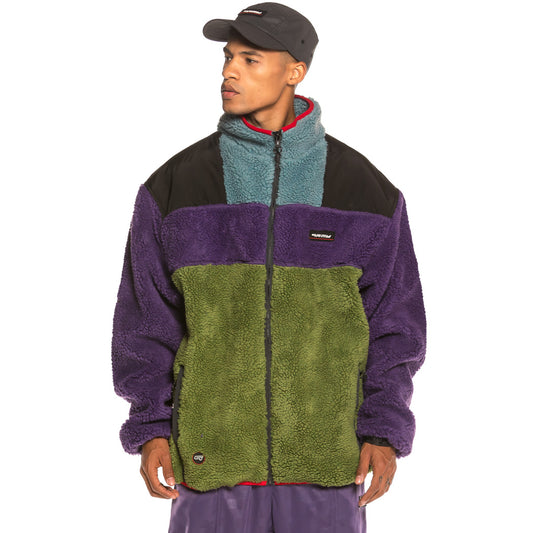 Grimey Sighting in Vostok Sherpa Jacket FW19 Purple