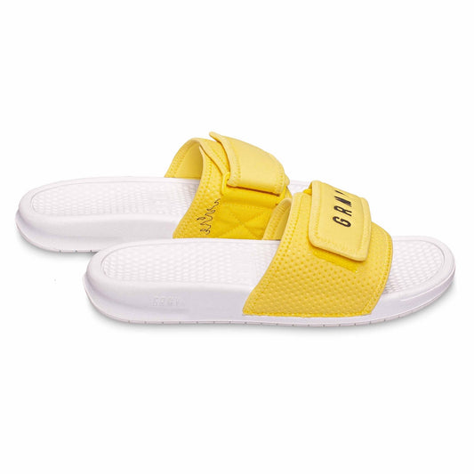 Grimey "Trespass" Slides - Yellow | Summer 22