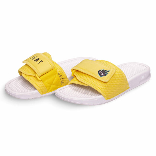 Grimey "Trespass" Slides - Yellow | Summer 22