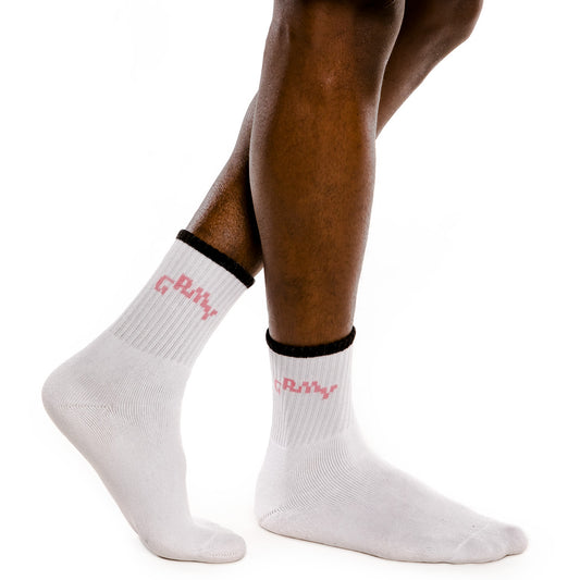 Grimey "Liveution" Socks - White | Spring 21