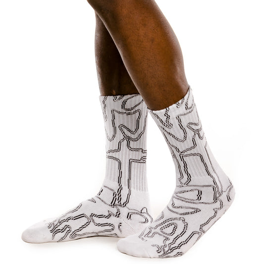Grimey "Strange Fruit" Socks - White | Spring 21