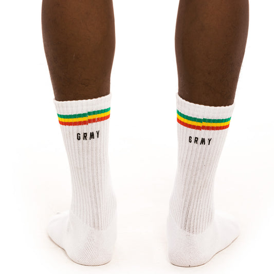 Grimey "Les Memories" Socks - White | Winter  21