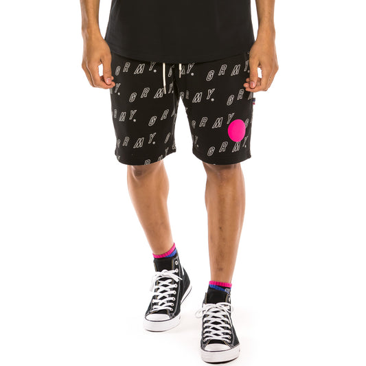 Grimey Urmah Dojo All Over Print Sweatshorts SS20 Black