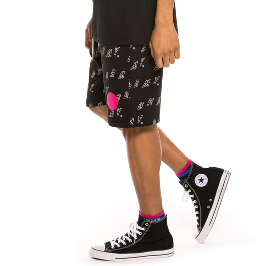 Grimey Urmah Dojo All Over Print Sweatshorts SS20 Black
