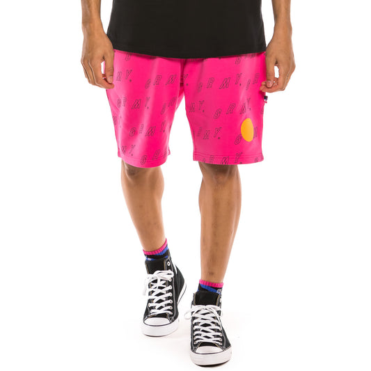 Grimey Urmah Dojo All Over Print Sweatshorts SS20 Pink