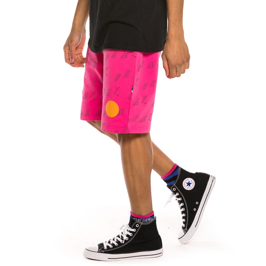 Grimey Urmah Dojo All Over Print Sweatshorts SS20 Pink