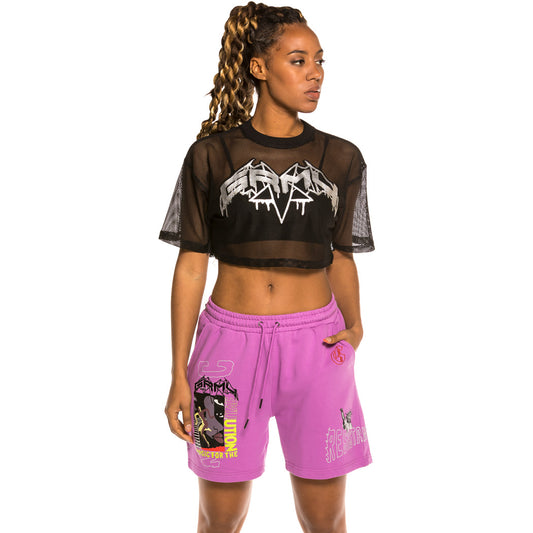 Grimey "Liveution" Unisex Sweatshorts - Purple | Spring 21
