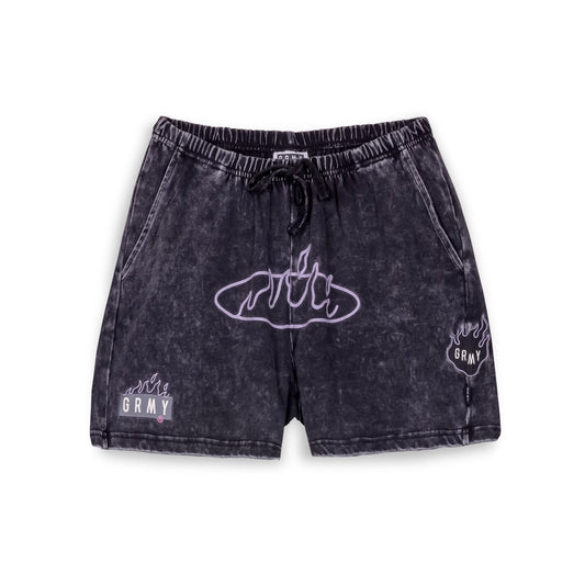 PANTALÓN CORTO GRIMEY CLOVEN TONGUES - WASHED BLACK  | Summer 23
