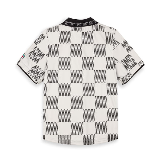 Grimey Nablus Land Back Soccer Jersey Off White