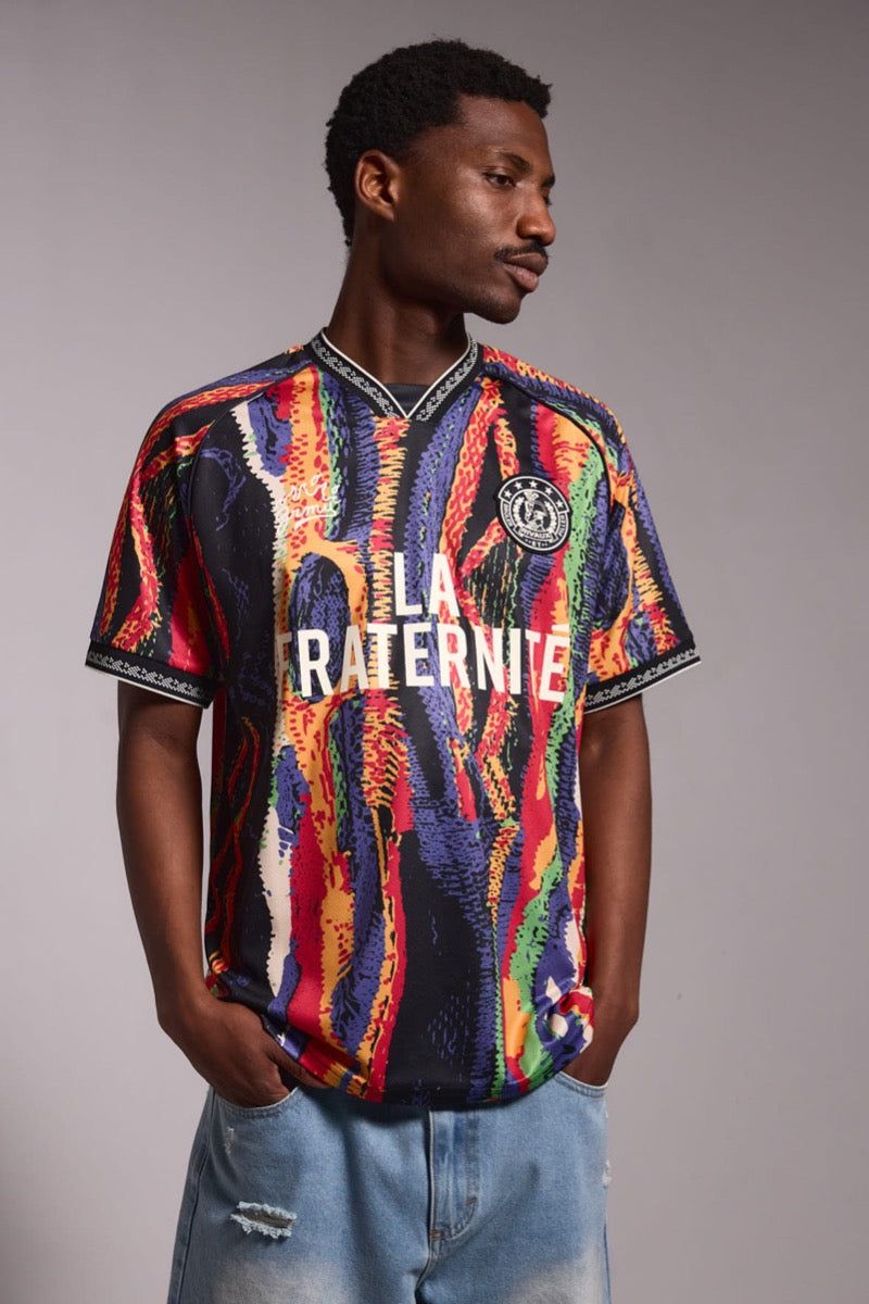 【GRIMEY】LA FRATERNITE SOCCER TEE Grimey La Fraternite Soccer Tee Mtc MULTICOLOR