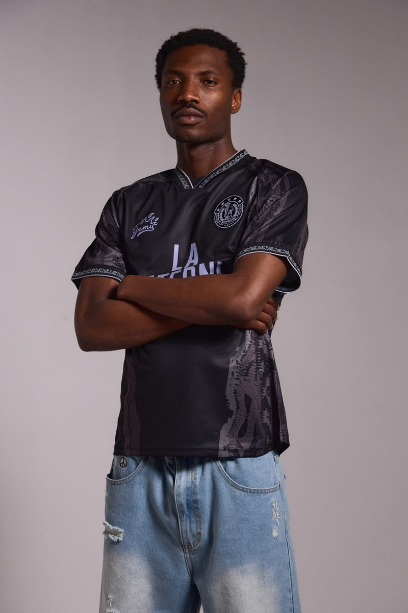 Grimey La Fraternite Rivaux Soccer Tee Black BLACK
