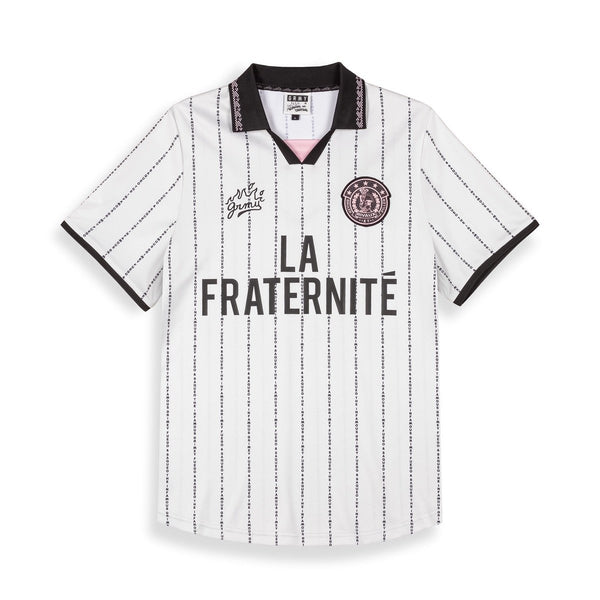 Camiseta Grimey La Fraternite Bruler Piller Soccer Tee Off White