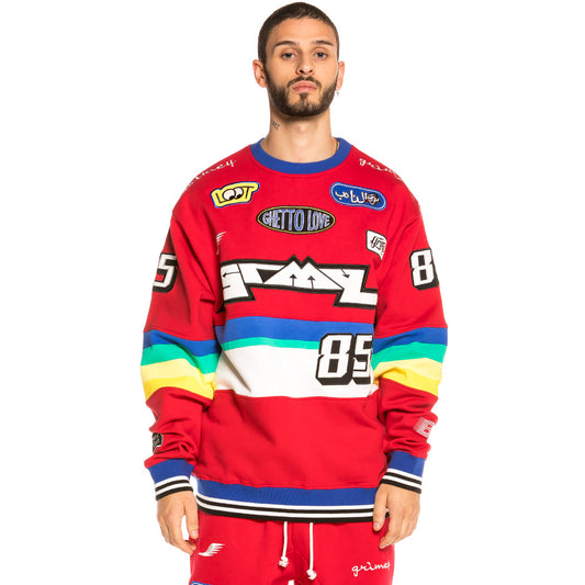 Grimey Arch Rival Rundhals-Sweatshirt FW20 Rot
