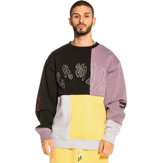 Pack Grimey Sweatshirt + Pants Yoga Fire FW20 Grey/Yellow