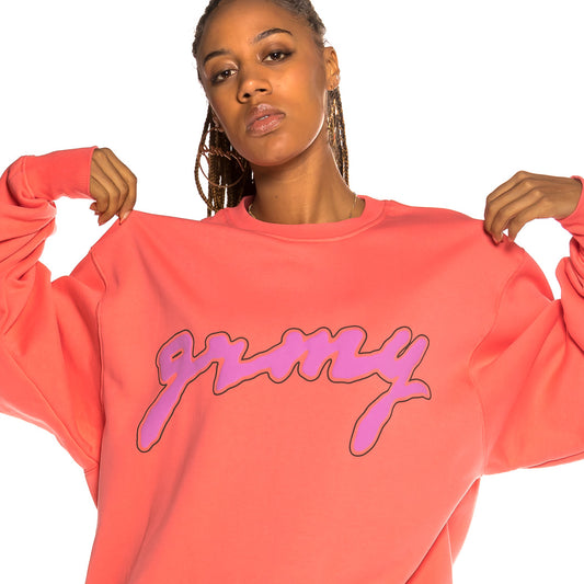 Unisex Grimey Strange Fruit Rundhals-Sweatshirt – Koralle | Frühling 21
