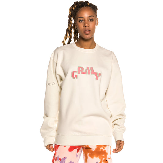 Sudadera Unisex Grimey "Liveution" Crewneck - White | Spring 21