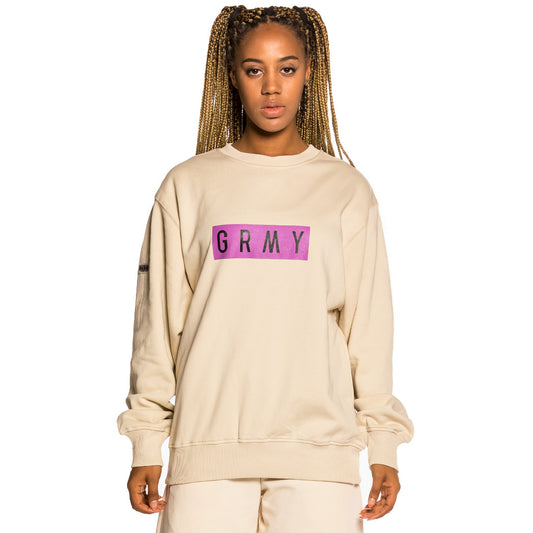 Sudadera Unisex Grimey "Frenzy" Crewneck - Sand | Summer 21